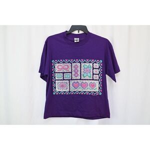 Vintage Gopher Sport Purple T-Shirt Single Stitch Made in USA Graphic Tee Large